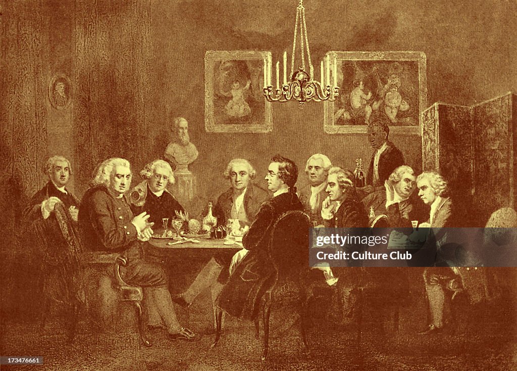 'A literary party at Sir Joshua Reynolds' s'