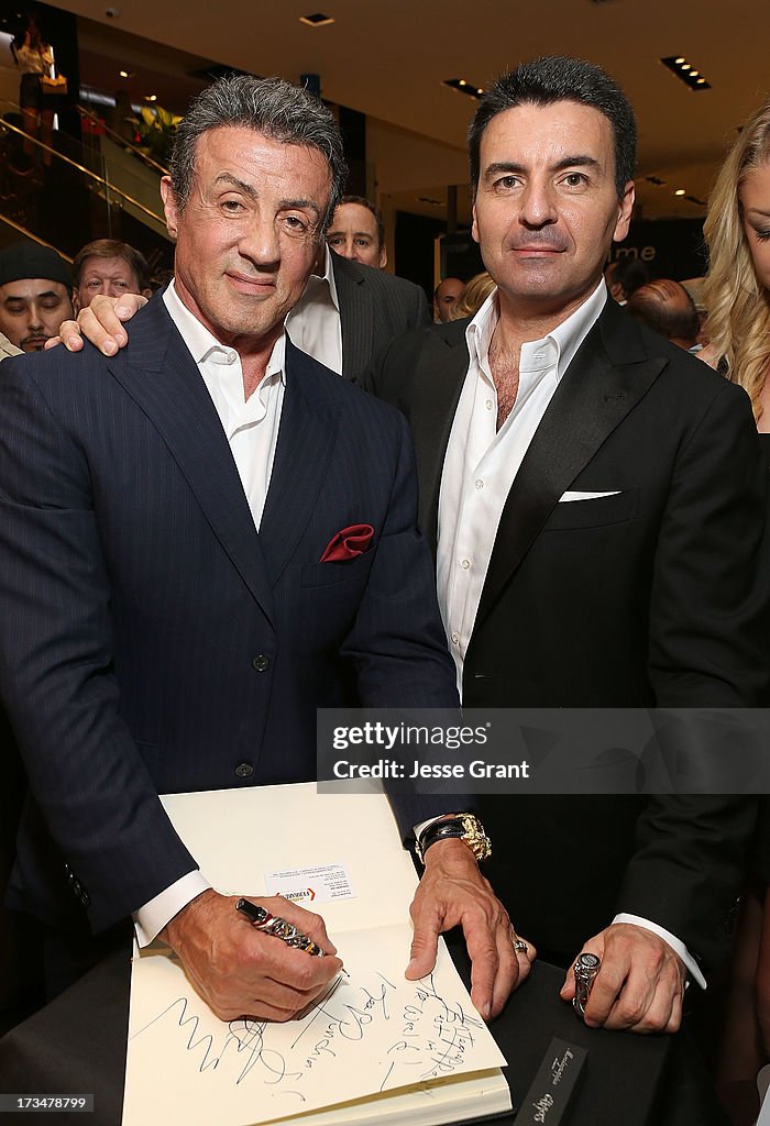 Celebrity designer Sylvester Stallone unveils his new Montegrappa