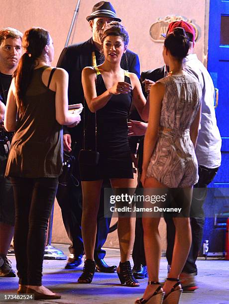 Jessica Szohr seen on the set of 'The Life' on July 14, 2013 in New York City.