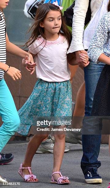 Suri Cruise leaves Make Meaning on July 14, 2013 in New York City.