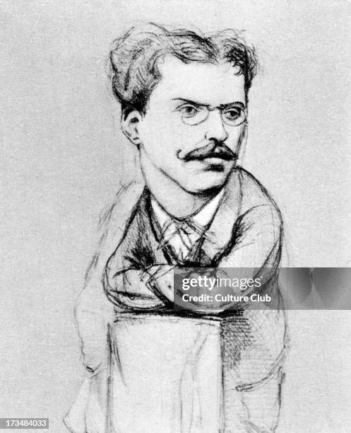 Felice Cavallotti - from caricature by Cima. Italian politician, poet and dramatic author. 6 November 1842  6 March 1898.