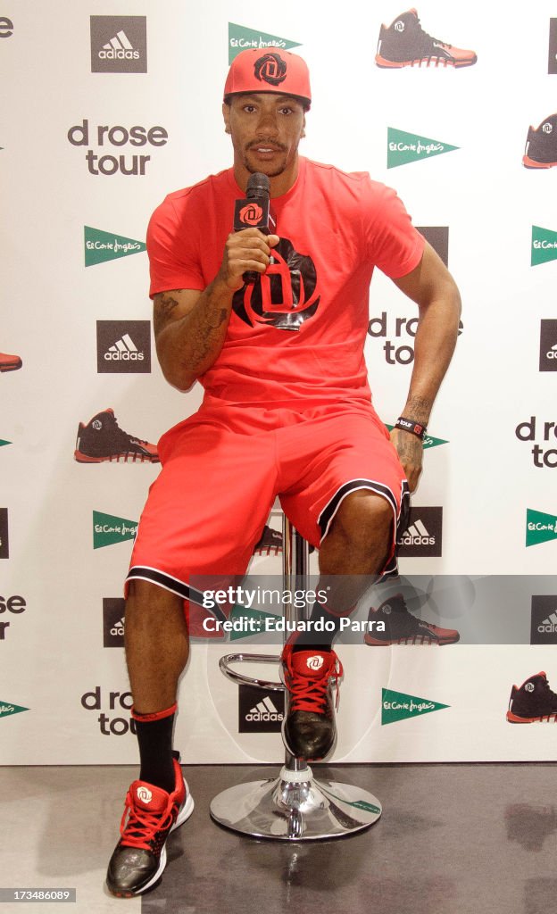 Derrick Rose Attends 'D Rose Tour' Press Conference in Madrid