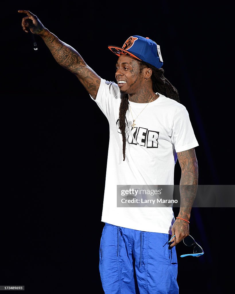 Lil Wayne Performs At Cruzan Amphitheatre