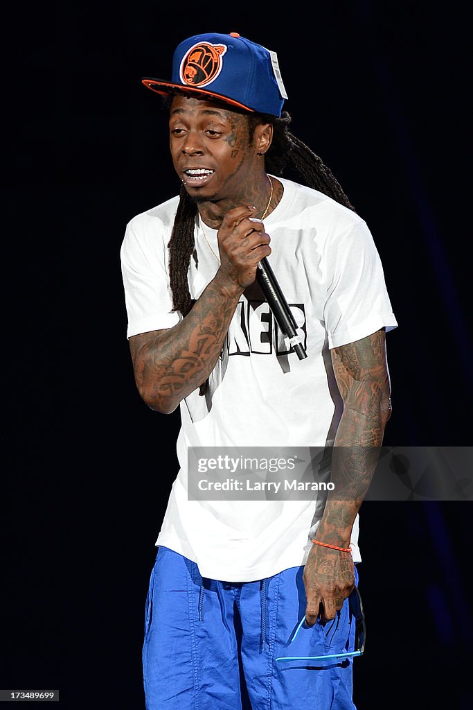 Lil Wayne Performs At Cruzan Amphitheatre