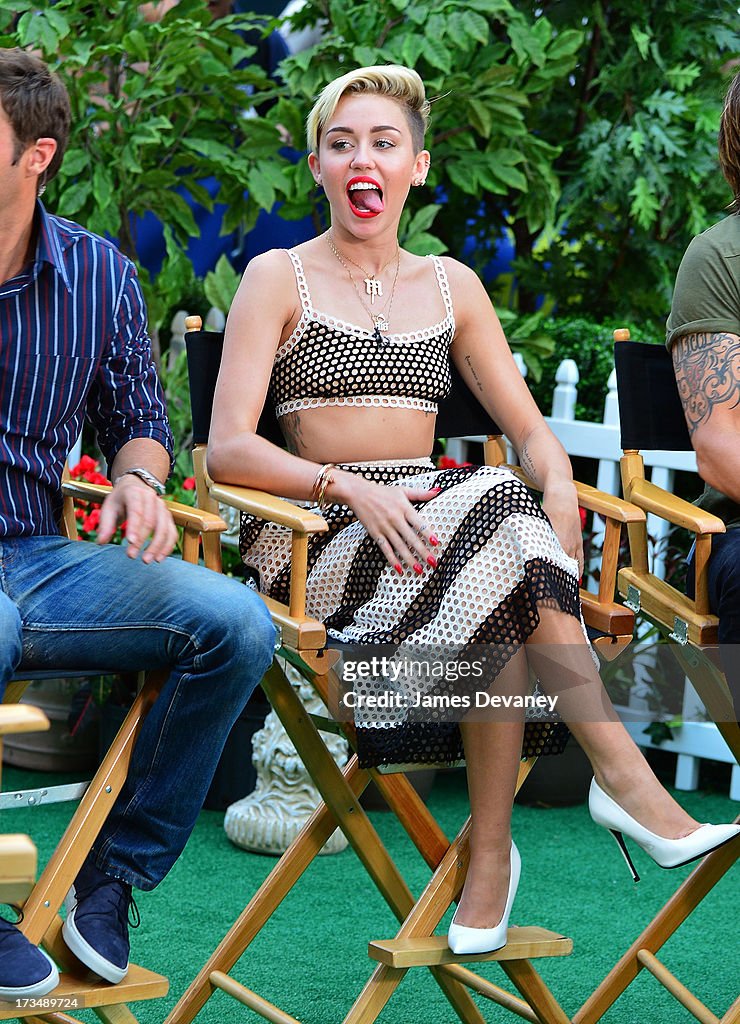 Miley Cyrus, Ryan Seacrest, Keith Urban and June "Mama June" Shannon Visit ABC's "Good Morning America"