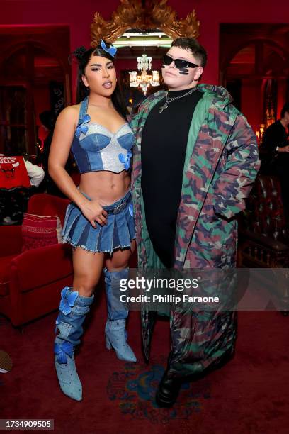 Louie Castro and Adam Martinez attend Instagram Presents: Spooky Season at The Paramour Estate on October 13, 2023 in Los Angeles, California.