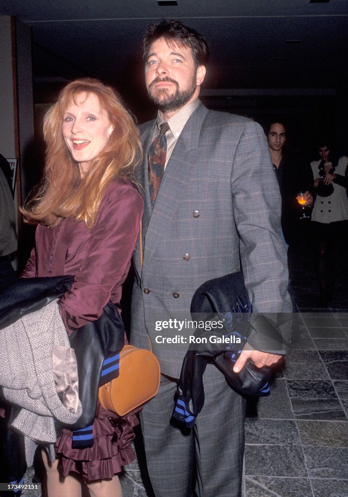 Gene Rodden Actress Gates McFadden and actor Jonathan Frakes attend Education ...