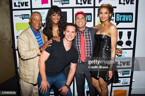 Pictured : Ozzie Smith, Aisha Tyler, Matt McGorry, Andy Cohen and Ciara -- Photo by: Charles Sykes/Bravo/NBCU Photo Bank via Getty Images