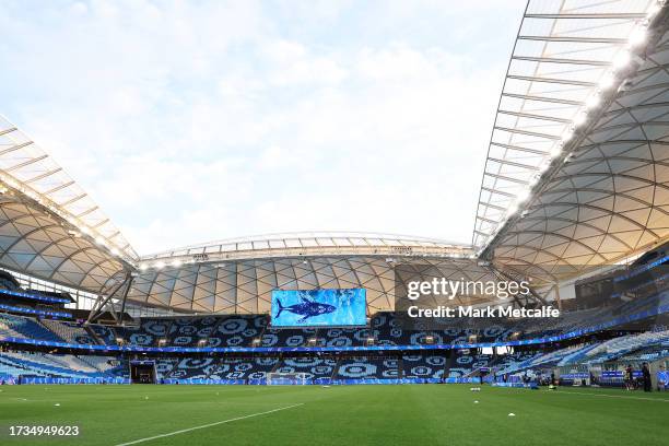 General view ahead of the round one A-League Women match between Sydney FC and Western Sydney Wanderers at Allianz Stadium on October 14, 2023 in...