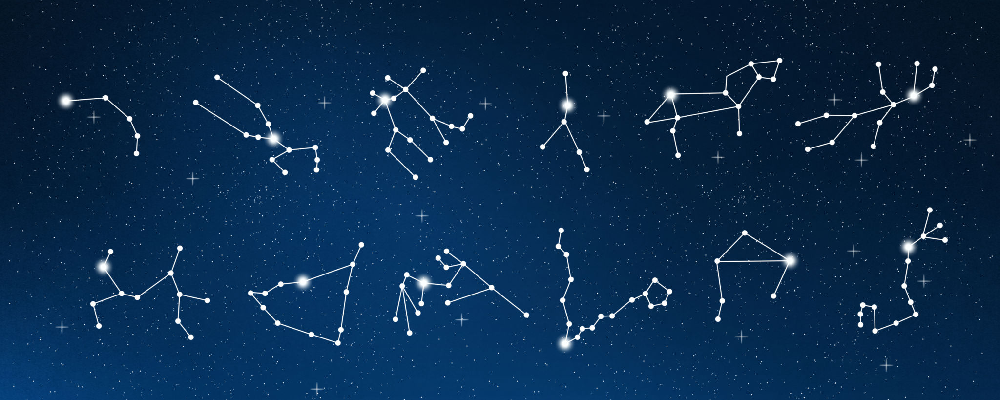 Set of zodiac constellations. Horoscope set Set of zodiac constellations. Horoscope set