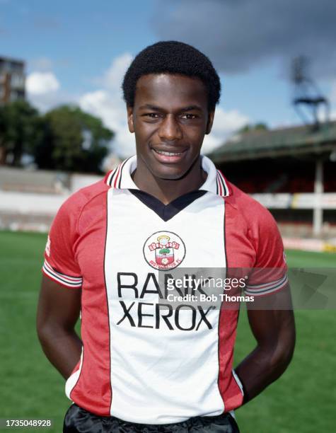 Justin Fashanu of Southampton at The Dell on July 31, 1982 in Southampton, England.
