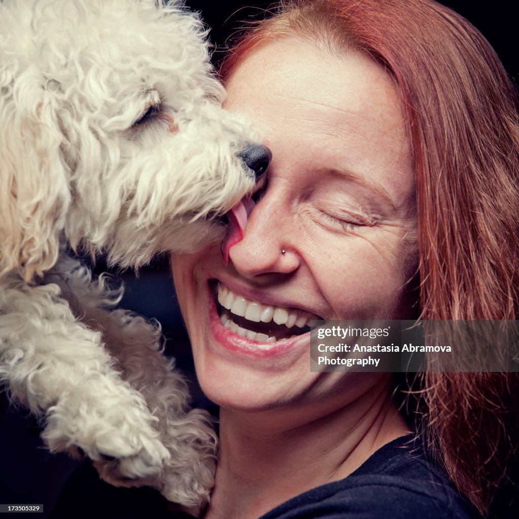 Puppy and his human