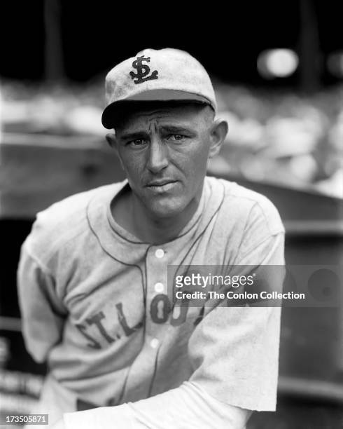 Portrait of Alvin F. Crowder of the St. Louis Browns in 1927.