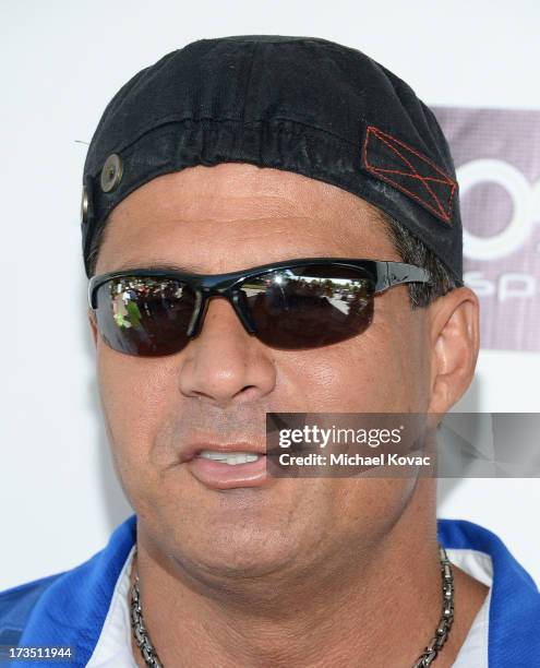 Jose Canseco attends The 4th annual Alex Thomas Celebrity Golf Classic presented by Belvedere at Mountain Gate Country Club on July 15, 2013 in Los...