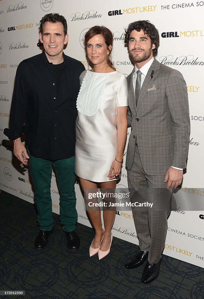 The Cinema Society & Brooks Brothers Host A Screening Of Lionsgate And Roadside Attractions' "Girl Most Likely" -  Inside Arrivals