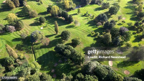 golf course - golf flag stock pictures, royalty-free photos & images