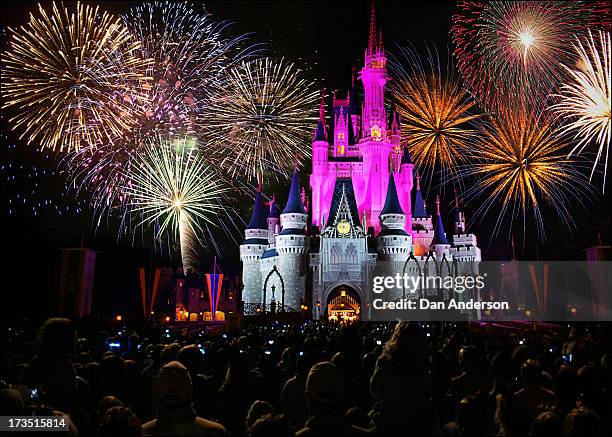 Walt disney world - magic kingdom castle fireworks