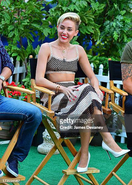 Miley Cyrus visits ABC's "Good Morning America" on July 15, 2013 in New York, United States.