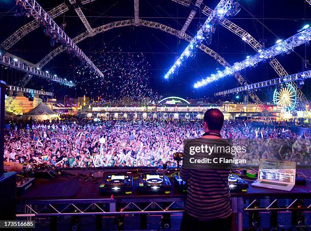 Producer Sasha performs during the 17th Annual Electric Daisy Carnival at Las Vegas Motor Speedway on June 23, 2013 in Las Vegas, Nevada.