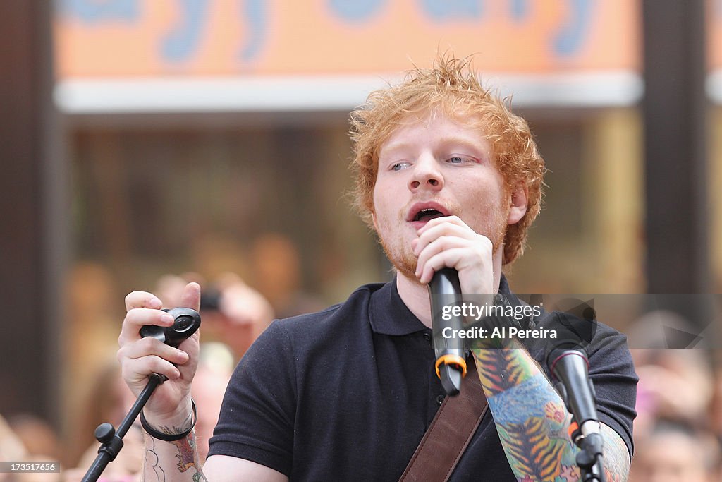 Ed Sheeran Performs On NBC's "Today"