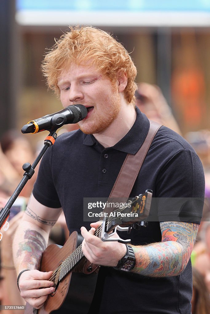 Ed Sheeran Performs On NBC's "Today"