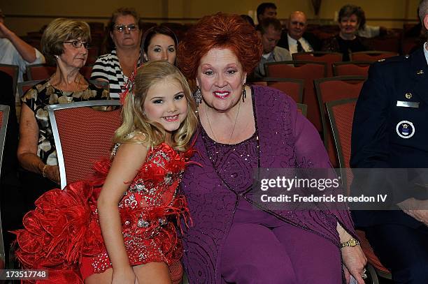 Eden Wood poses with Lu Lu Roman at the First Annual Youth Excellence Awards at Holiday Inn Nashville Opryland Airport on July 15, 2013 in Nashville,...