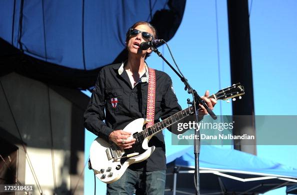 Stuart Mathis Guitar player Stuart Mathis of The Wallflowers performs at Chateau ...