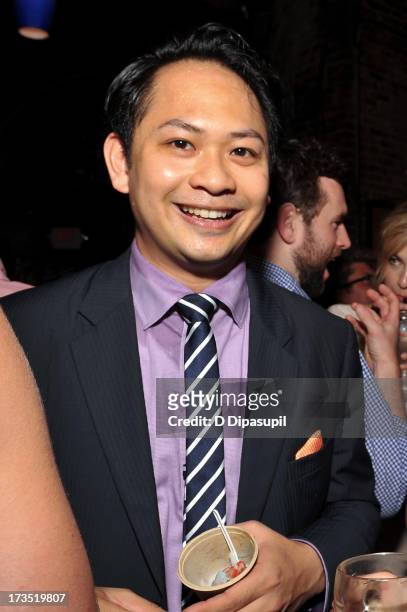 Producer Peter Phok attends the Glass Eye Pix "Beneath" Premiere Event - After Party at Oliver's City Tavern on July 15, 2013 in New York City.