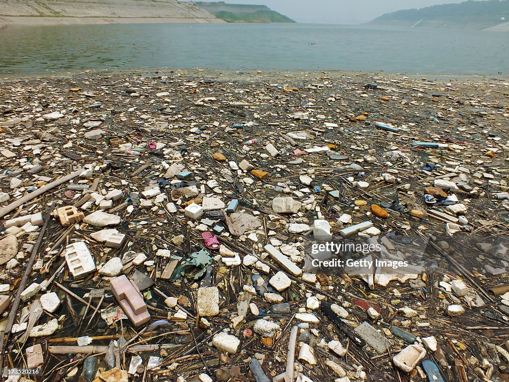 Yangtze River Plagued By Floating Garbage