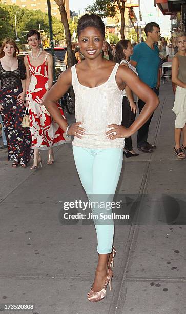 Montego Glover attends the Lionsgate And Roadside Attractions With The Cinema Society Screening Of "Girl Most Likely" at Landmark's Sunshine Cinema...