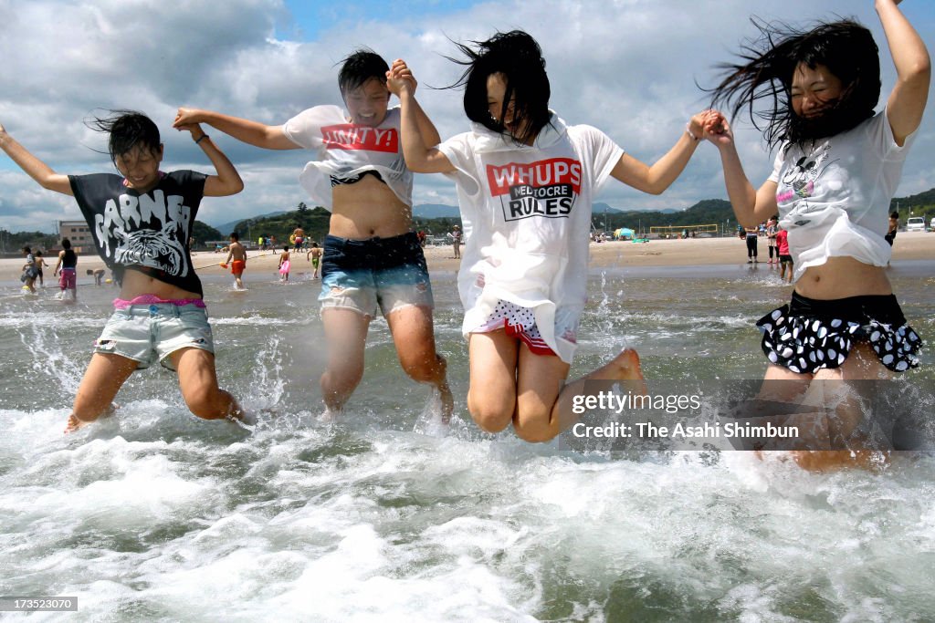 Beach Opens First Time After Three Years Since Near Fukushima Nuclear Plant Accident