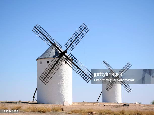 old windmill - fábricas tradicionales fotografías e imágenes de stock