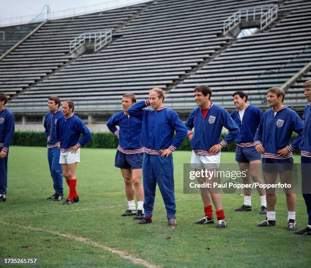 England players training at the Stadio Comunale the day before the UEFA European Football Championship semi-final between Yugoslavia and England, on...