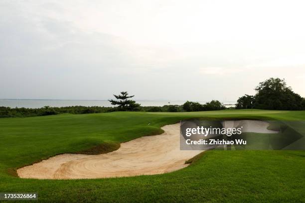 General view of the course during Day Two of the Hainan Open at Danzhou Ancient Saltern Golf Club on October 14, 2023 in Hainan Island, China.