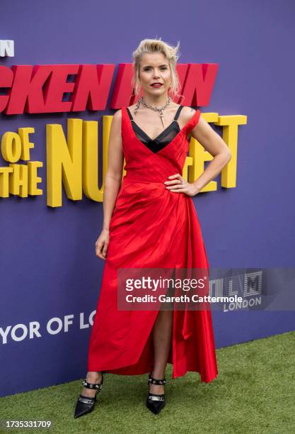 Paloma Faith attends the "Chicken Run: Dawn Of The Nugget" The Mayor Of London's Gala premiere during the 67th BFI London Film Festival at The Royal...