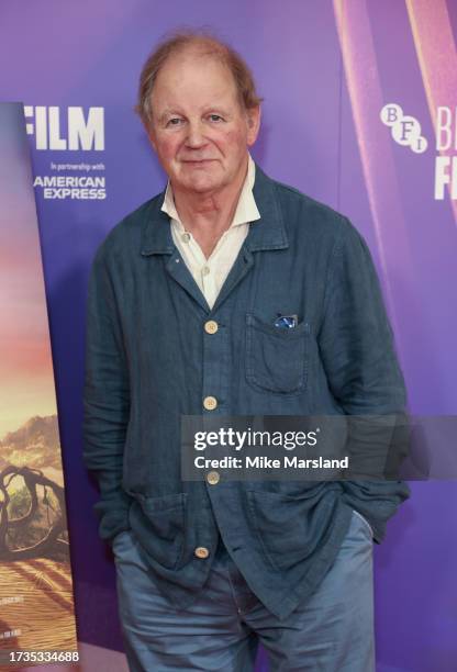 Michael Morpurgo attends the "Kensuke's Kingdom" In Conversation event and screening during the 67th BFI London Film Festival on October 14, 2023 in...