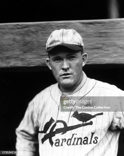 Portrait of Rogers Hornsby of the St. Louis Cardinals in 1925.