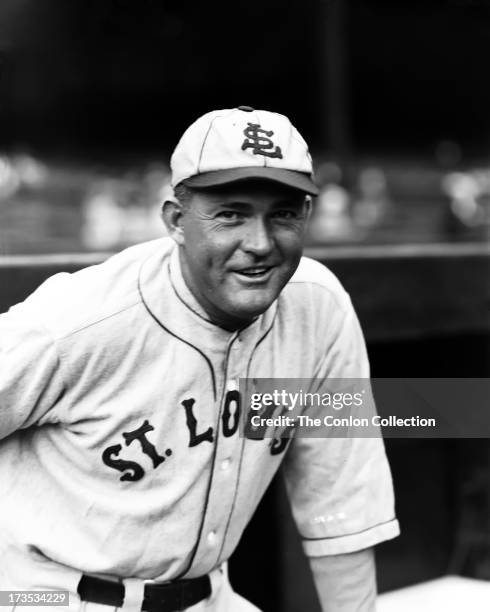 Portrait of Rogers Hornsby of the St. Louis Browns in 1934.