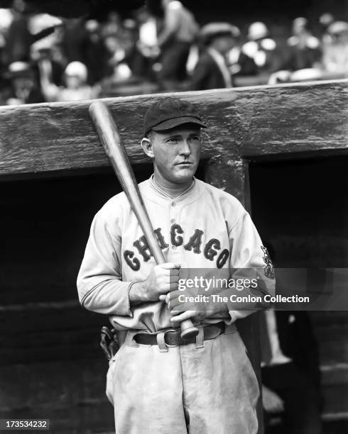 Rogers Hornsby of the Chicago Cubs at bat in 1929.