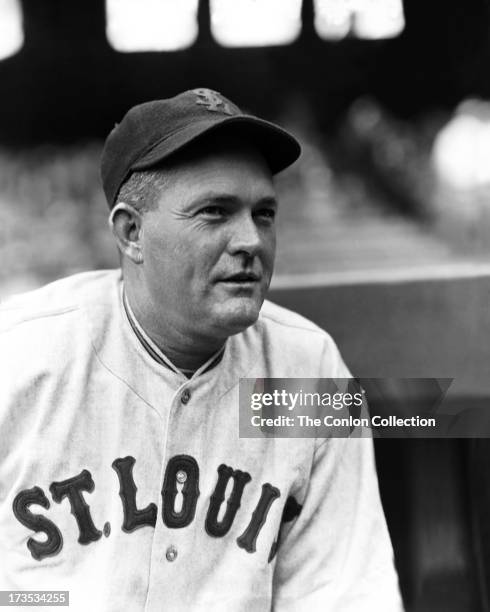 Portrait of Daniel P. Howley of the St. Louis Browns in 1927.