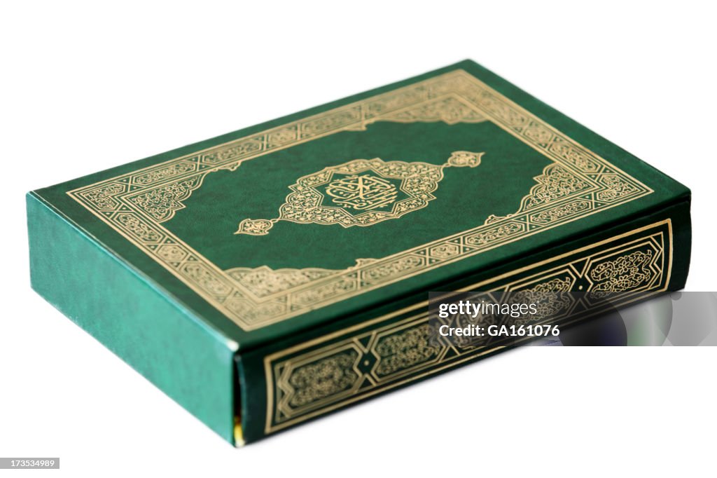 Holy Koran Book on white