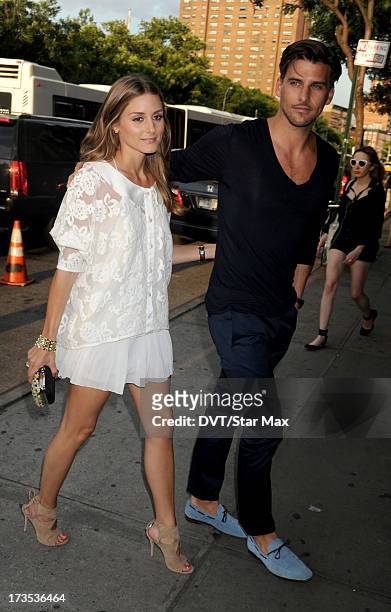 Olivia Palermo and Johannes Huebl as seen on July 15, 2013 in New York City.