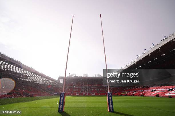 General view inside the stadium prior to the Betfred Super League Final match between Wigan Warriors v Catalans Dragons at Old Trafford on October...