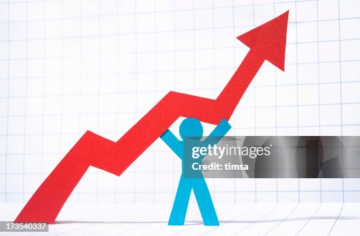 Graph Pointing Upwards High-Res Stock Photo - Getty Images