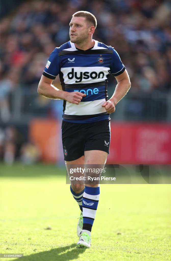 Fin Rusell Rugby Finn Russell of Bath Rugby looks on during the Gallagher Premiership ...