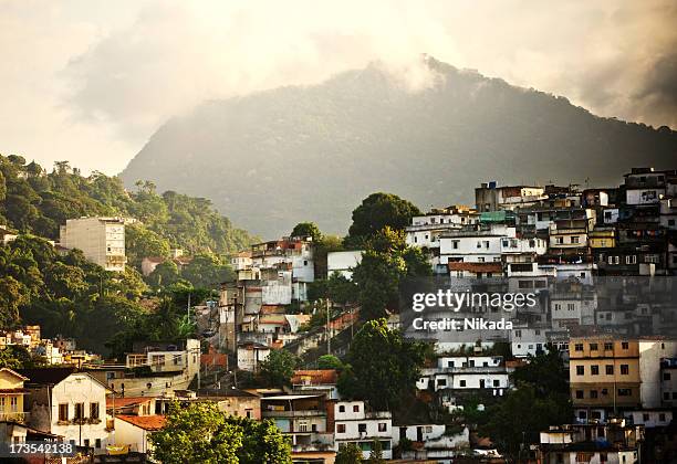 rio de janeiro favela - favela stock pictures, royalty-free photos & images