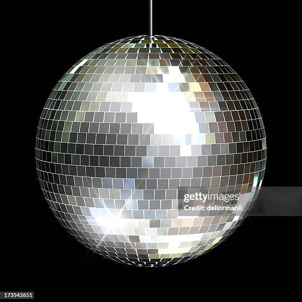 disco mirror ball - ball isolated stock pictures, royalty-free photos & images