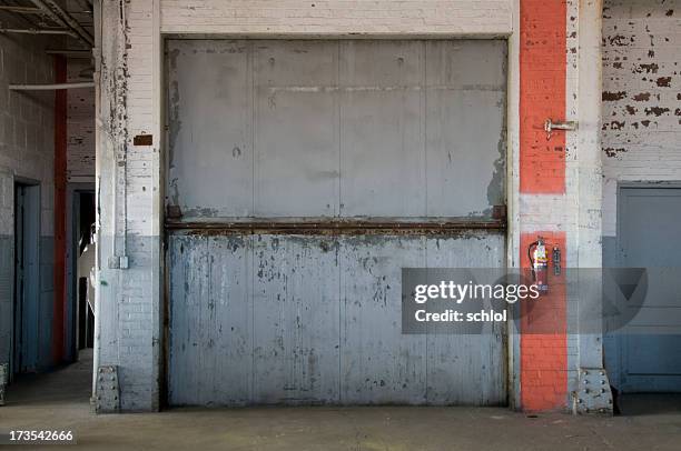 freight elevator - industrial door stock pictures, royalty-free photos & images