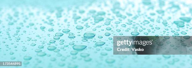 aqua water droplets -01 - shiny paint stock pictures, royalty-free photos & images