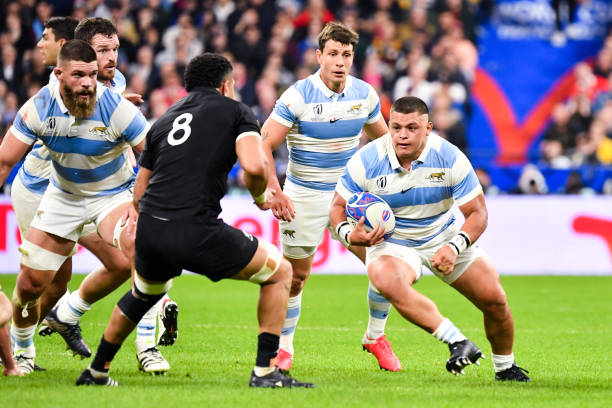 Thomas GALLO of Argentina during the Rugby World Cup 2023 Semi-final match between Argentina and New Zealand at Stade de France on October 20, 2023...